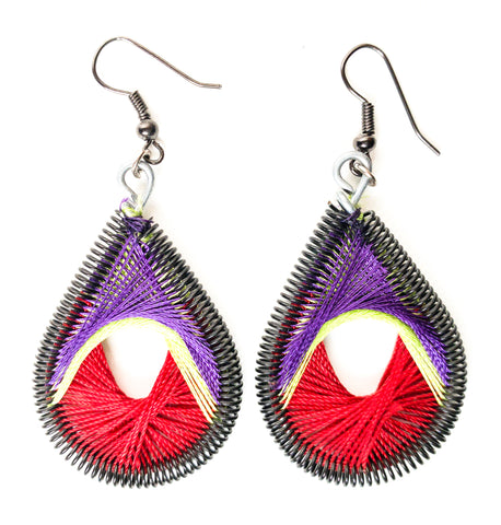 Pin thread earrings (medium)