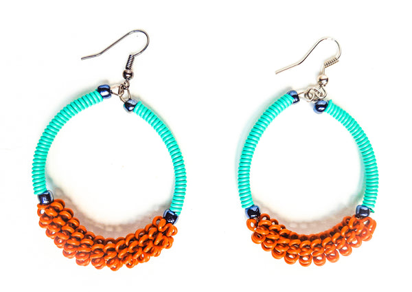 Scooby ribbed earrings (mixed colours)